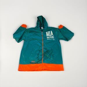 Miami Dolphins Full Zip Jacket Large Green NFL Team Apareal